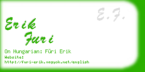 erik furi business card