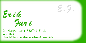 erik furi business card
